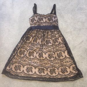 black lace dress